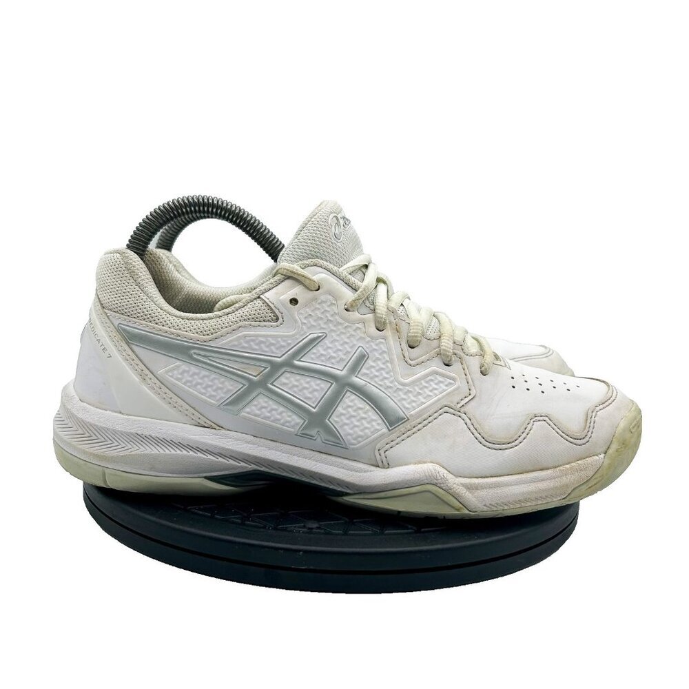 Asics Womens Gel Dedicate 7 1042A167 White Running Shoes Sneakers Size 7.5